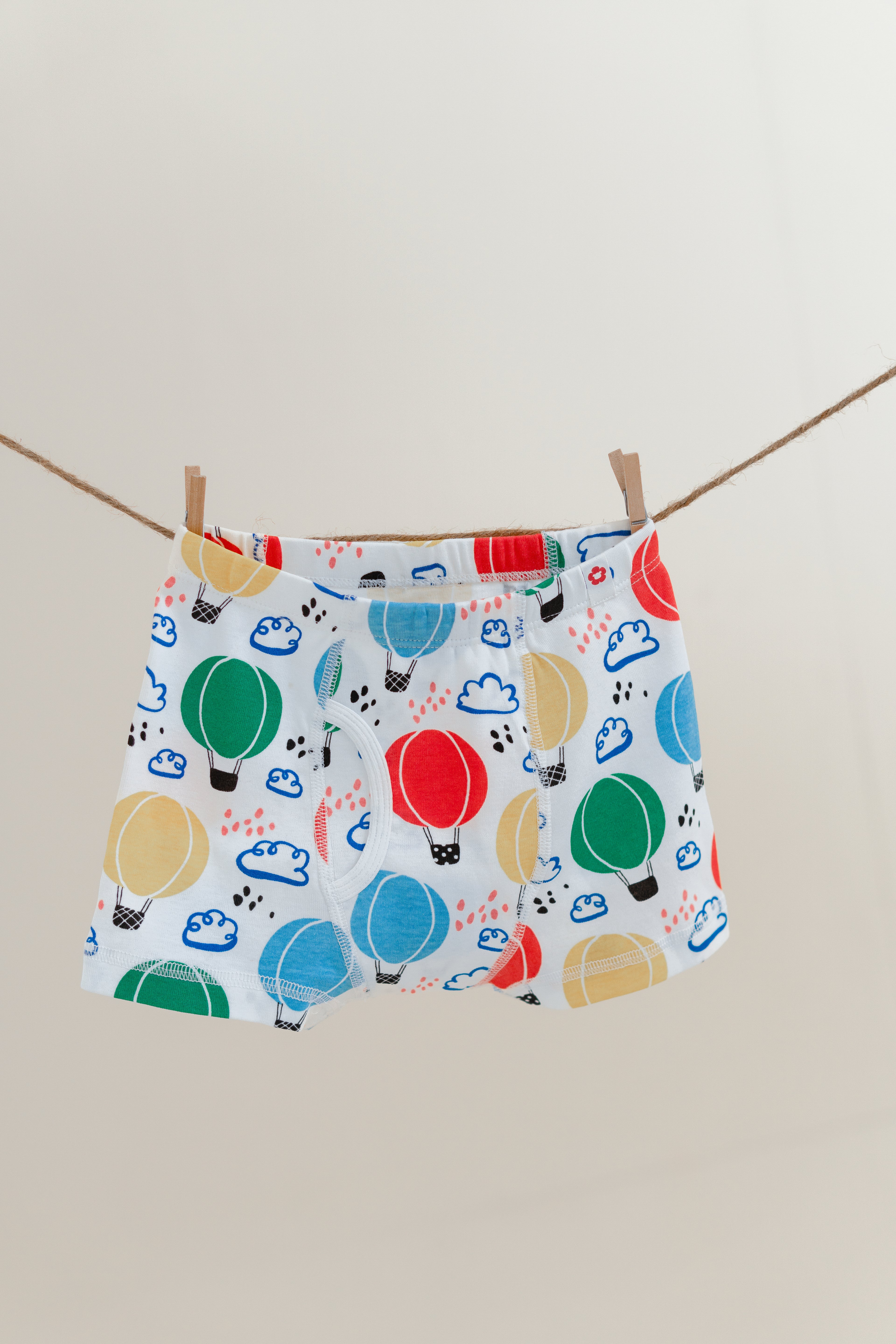 3-Pack Printed Boxer Briefs in Organic Cotton