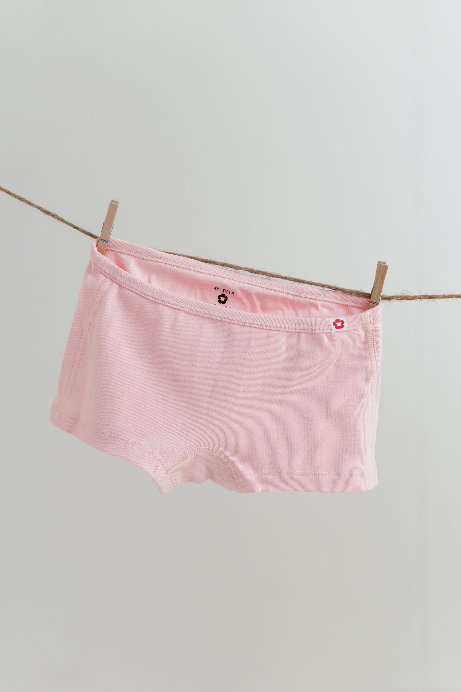 3-Pack Solid Girlshort Underwear in Organic Cotton