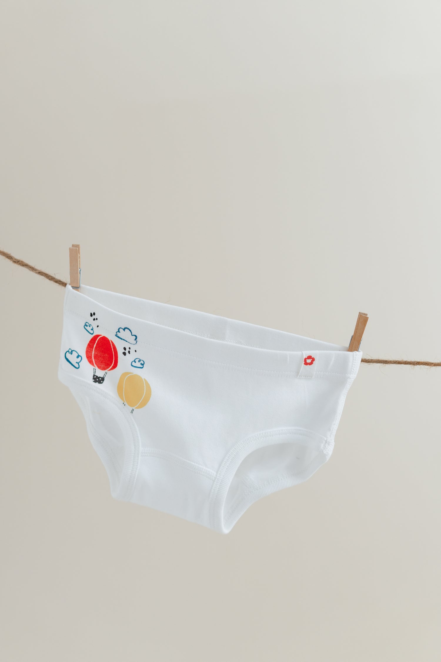 3-Pack Side Printed Classic Underwear in Organic Cotton