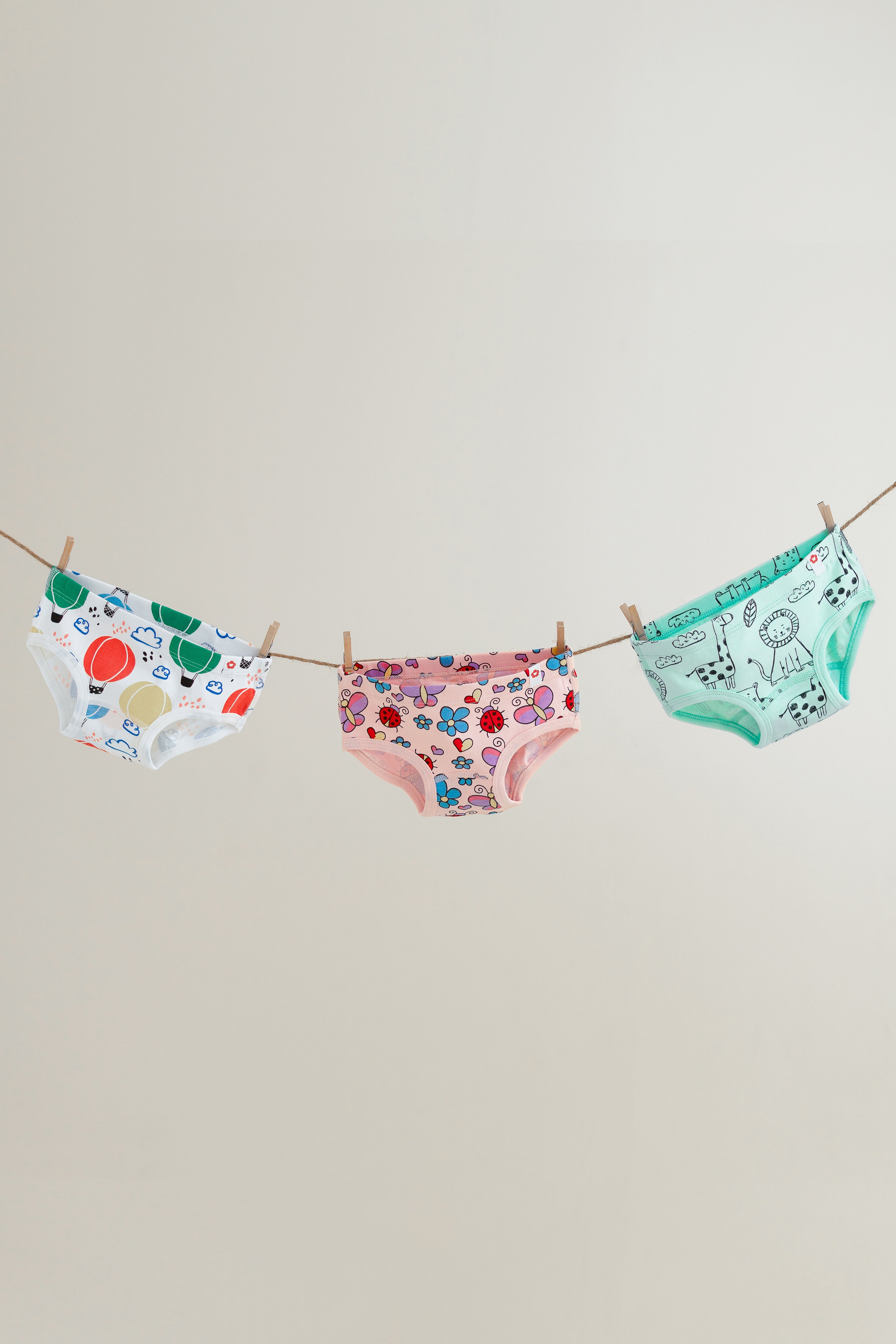 3-Pack Printed Classic Underwear in Organic Cotton