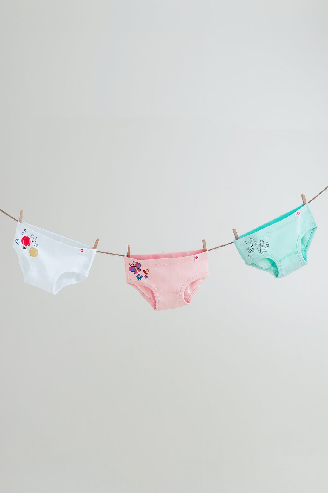 3-Pack Side Printed Classic Underwear in Organic Cotton