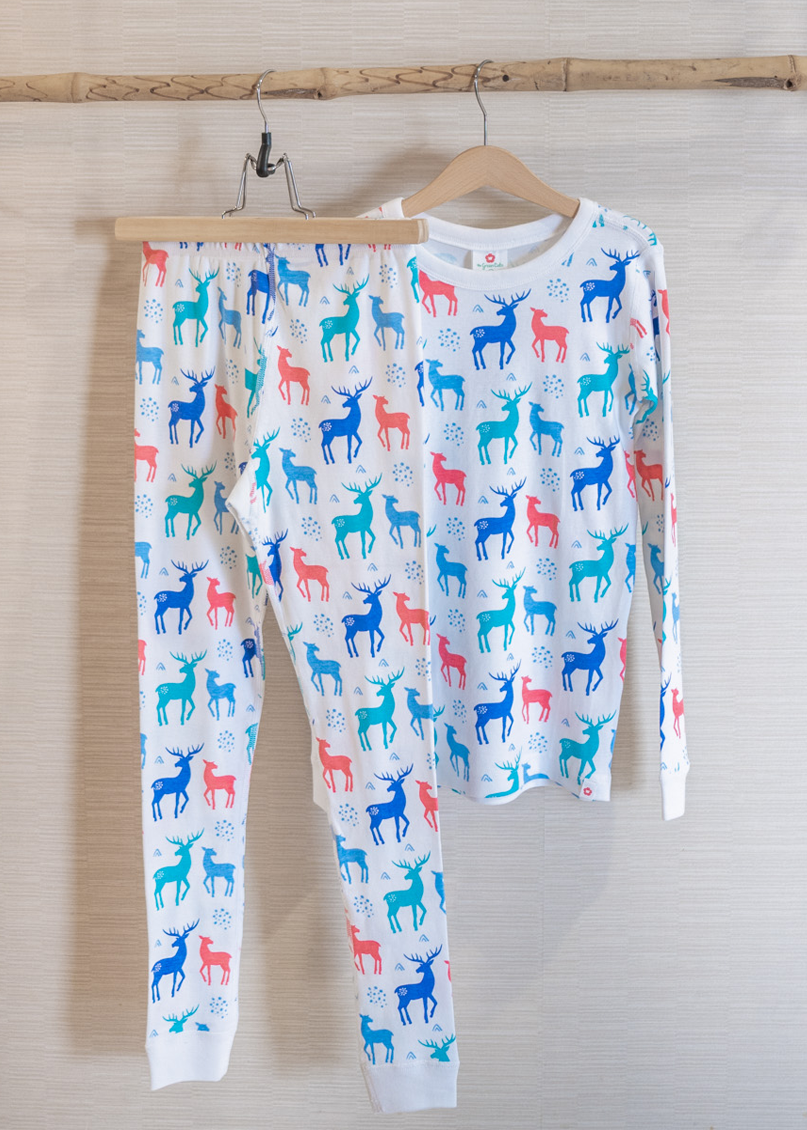 Blue Deers - Long Sleeve PJ Set