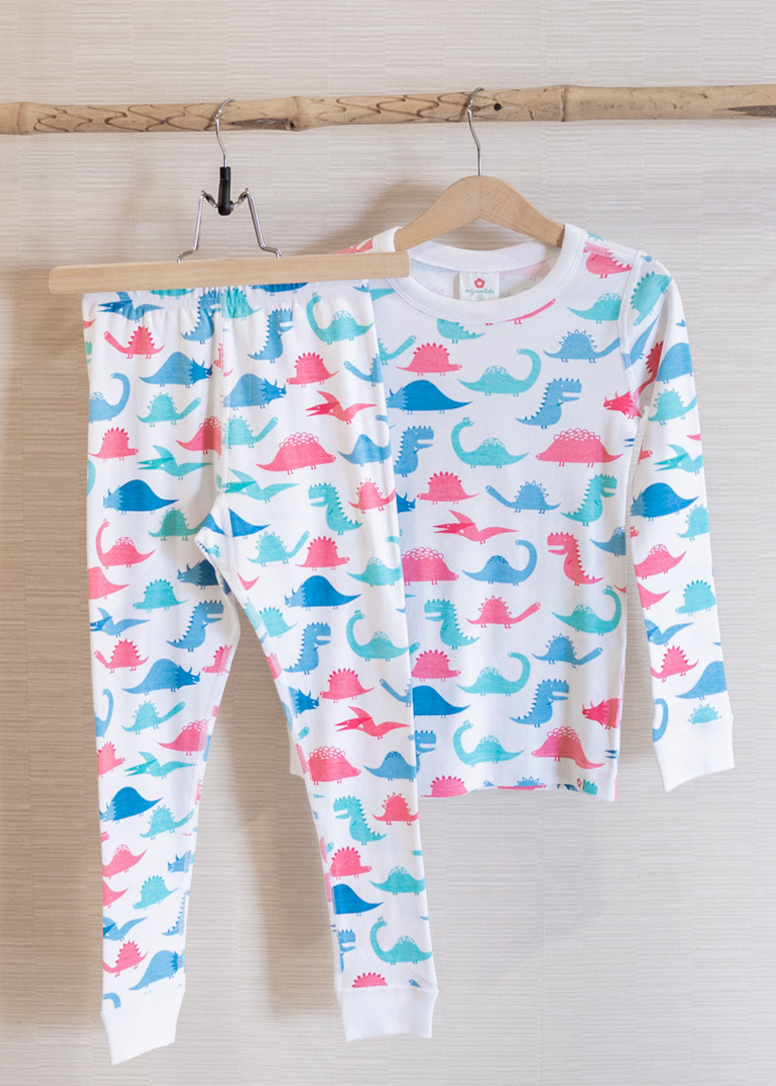 Multi Dinos - Long Sleeve PJ Set