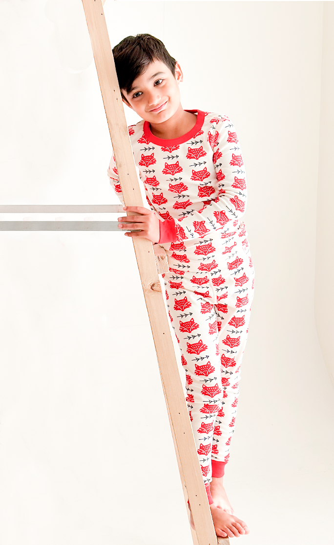 Red Foxes - Long Sleeve PJ Set