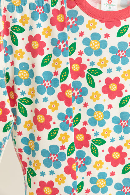 Bright Flowers - Short Sleeve PJ Set